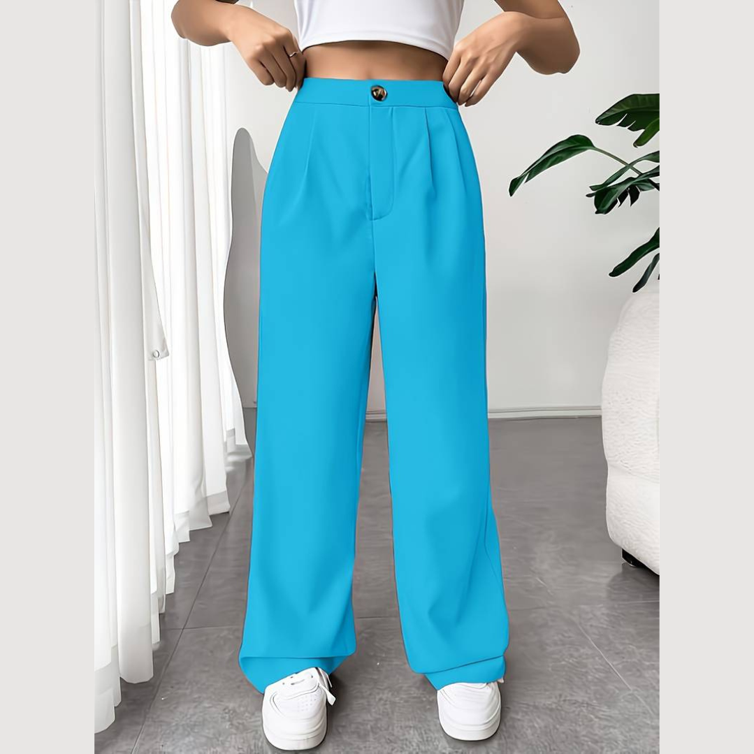 Cattleya | Pantalon à Jambe Large avec Silhouette Fluide pour Femme