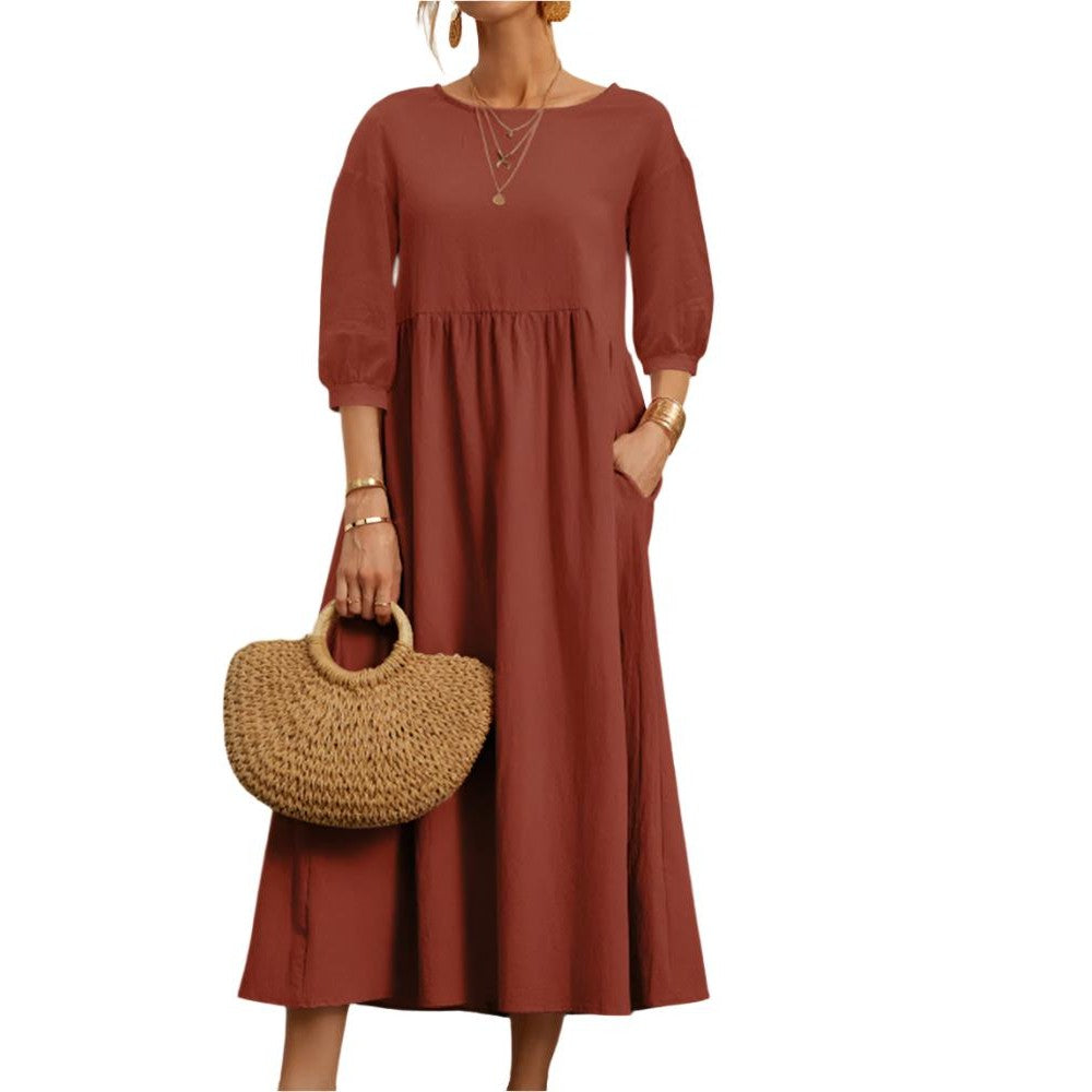 Flore | Robe en Coton et Lin pour Femmes