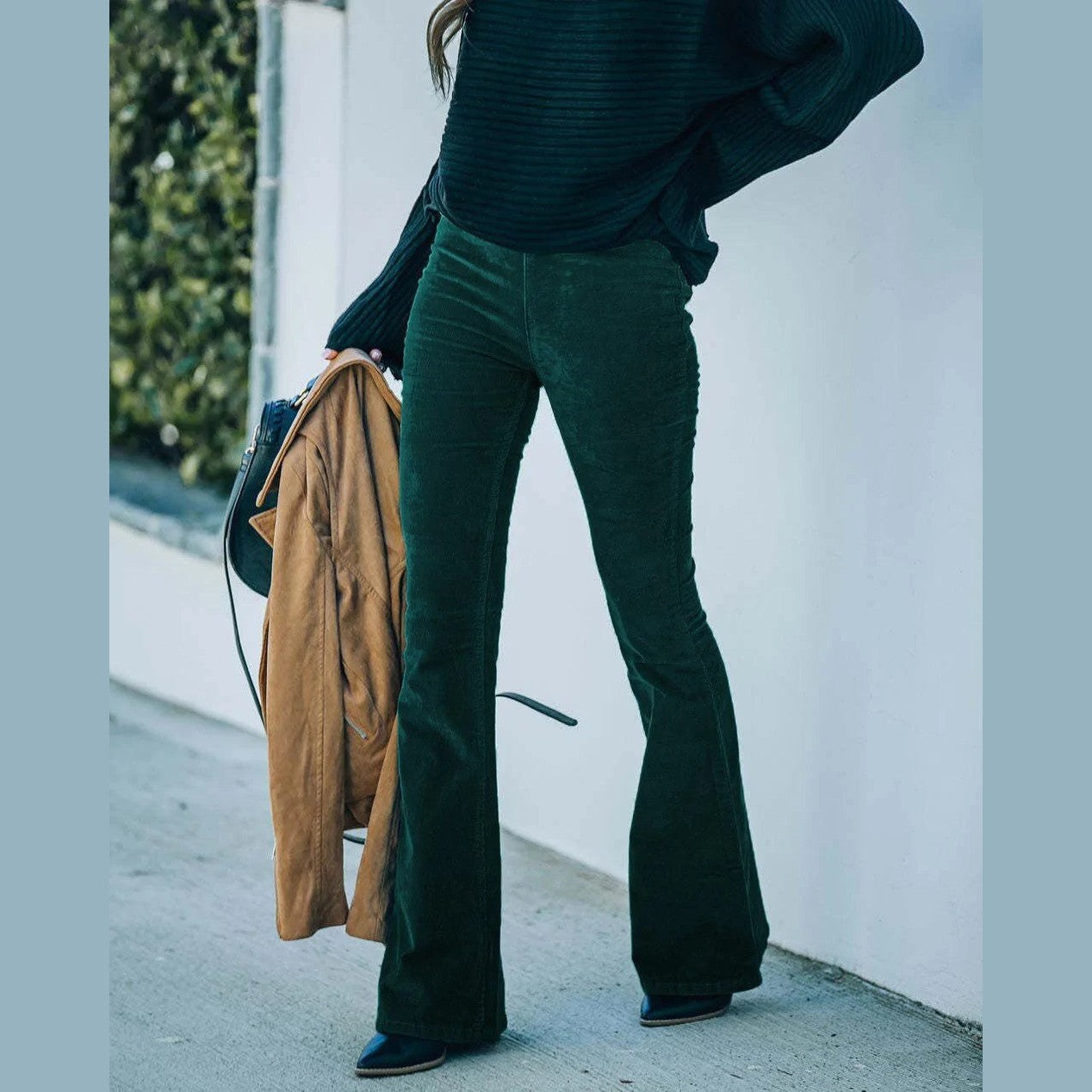 Brittany | Pantalon évasé taille haute pour femmes