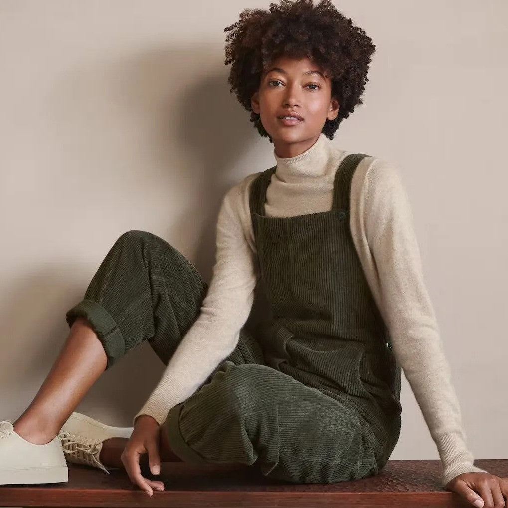 Wilma | Salopette Vintage en Velours Côtelé pour Femme