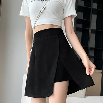 Ananya | Jupe Mini Portefeuille Asymétrique Moderne pour Femme
