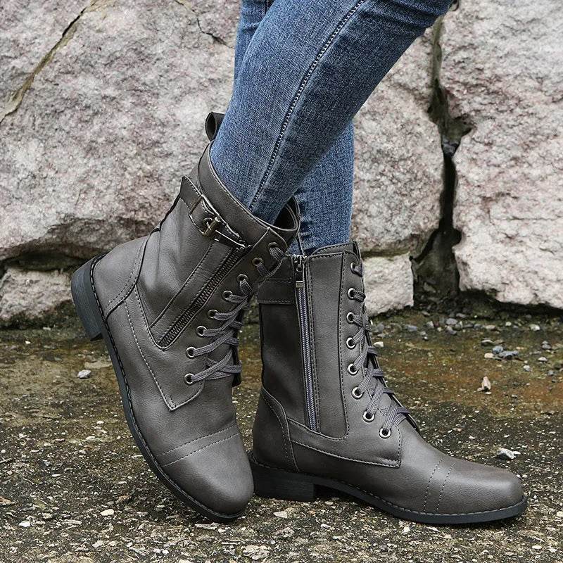 Eléandra – Bottes élégantes imperméables à talons bas | Style chic et confortable