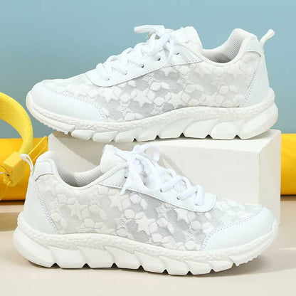 Sneakers respirants avec orteils et lacets ronds