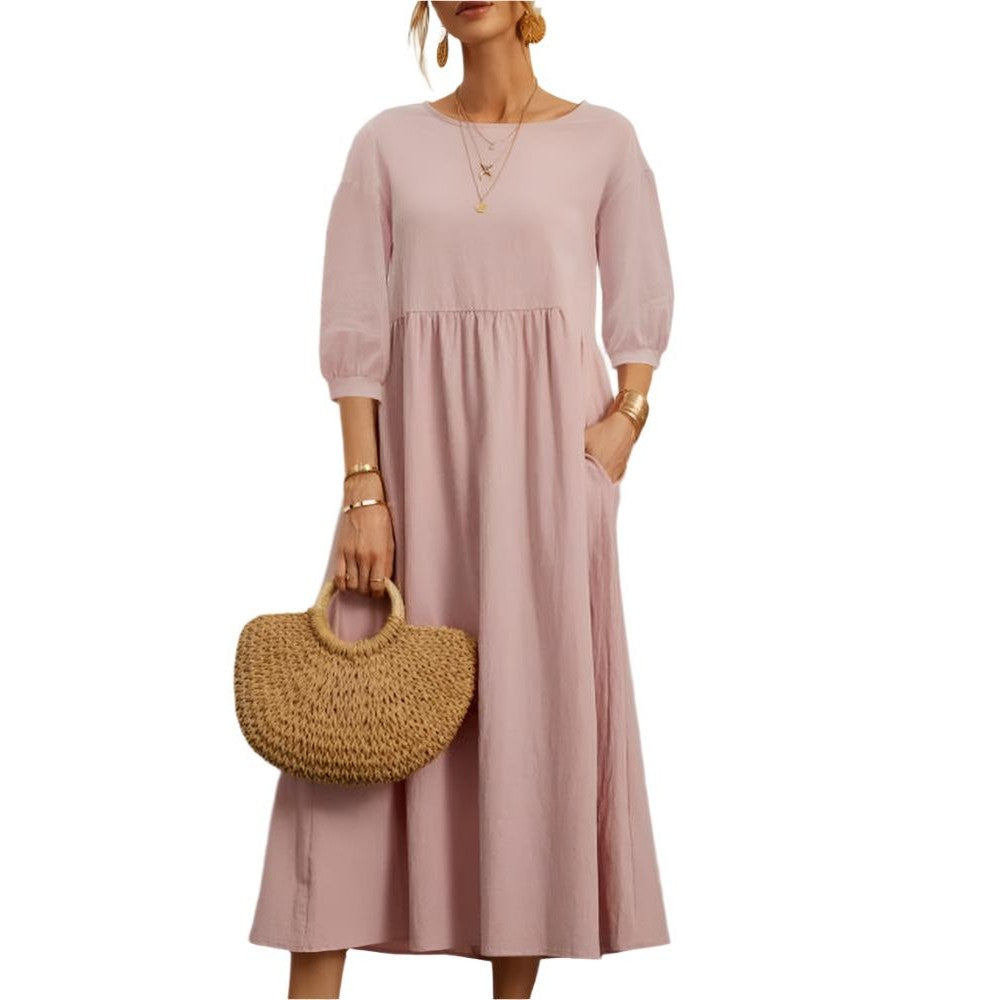 Flore | Robe en Coton et Lin pour Femmes