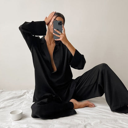 Ensemble Pyjama Soie Oversize Luxe