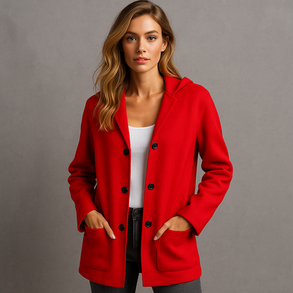 Eléandra - Cardigan à capuche élégant