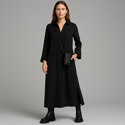 Eléandra - Robe Longue en Coton Premium