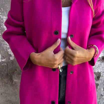 Carola - Cardigan à capuche élégant Essentielle Rose S 