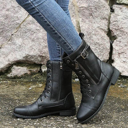 Eléandra – Bottes élégantes imperméables à talons bas | Style chic et confortable