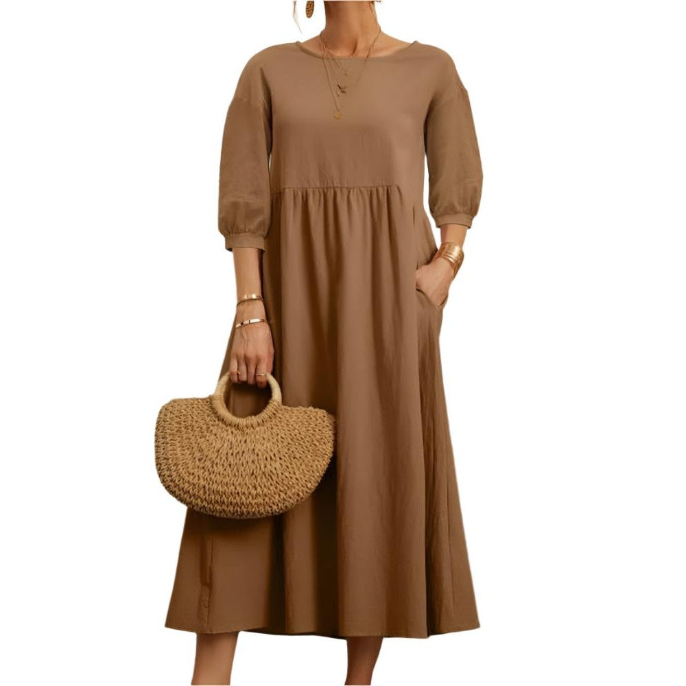 Flore | Robe en Coton et Lin pour Femmes