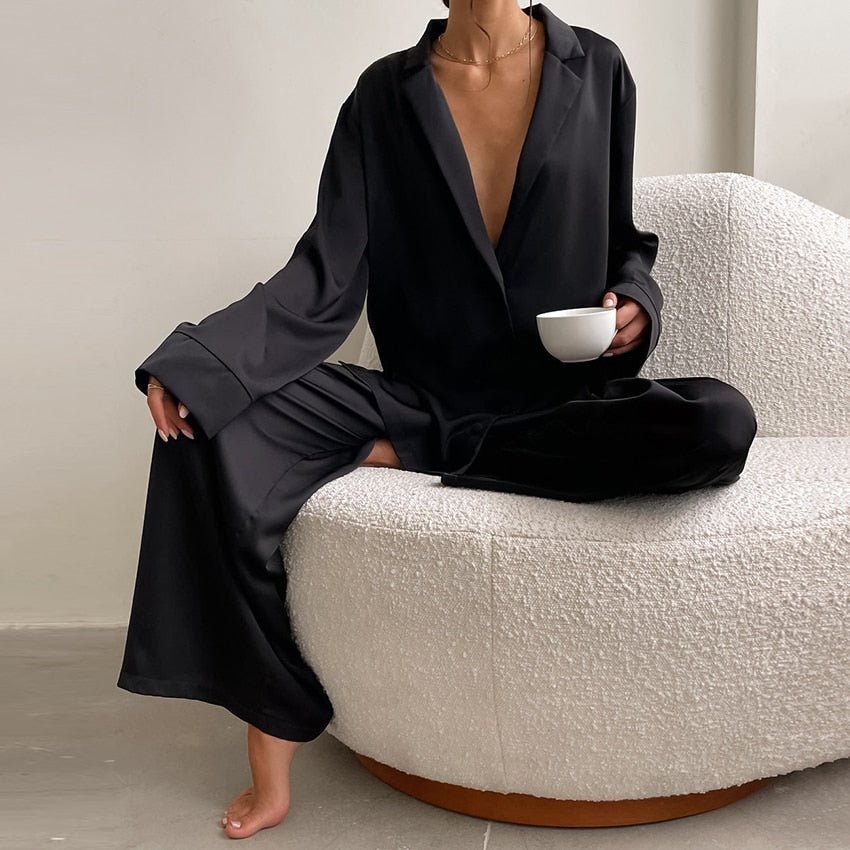 Ensemble Pyjama Soie Oversize Luxe