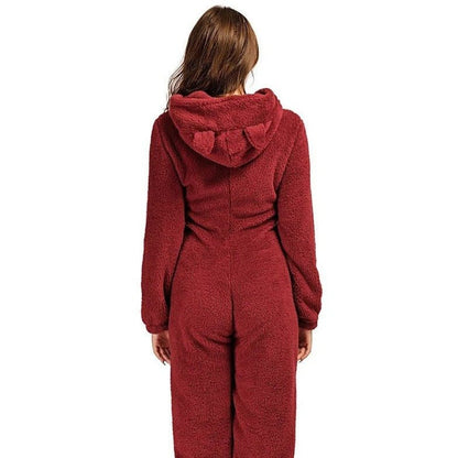 Combi Pyjama Fleece à Capuche