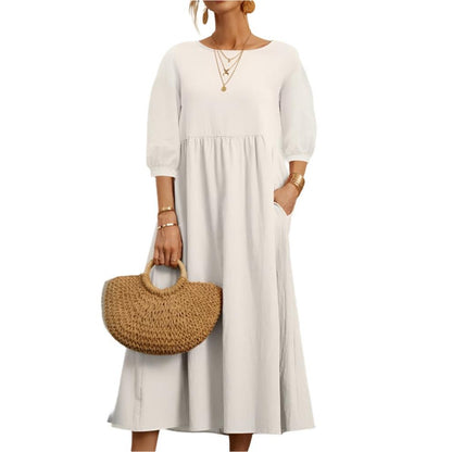 Flore | Robe en Coton et Lin pour Femmes