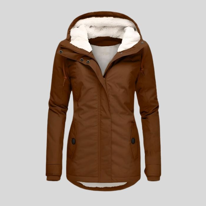 Isabelle - Manteau épais en mélange de laine Women > Jackets > Winterjackets Essentielle Marron S 